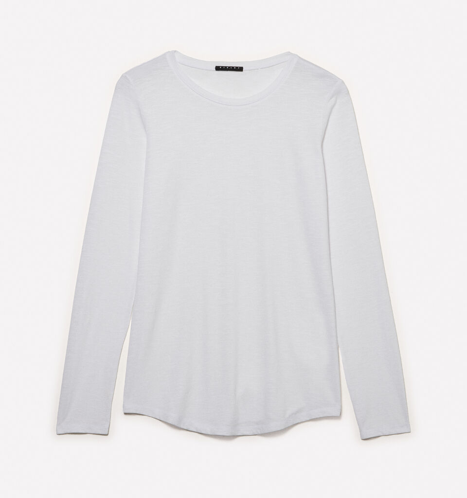 T-shirt blanc à manches longues - t-shirts à manches longues pour femme - Blanc | Sisley image number 5